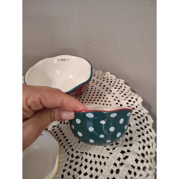 The Pioneer Woman Nesting Measuring Bowl Set 4 piece Fall Flowers Stoneware - Picture 10 of 12